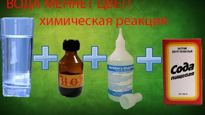 Йод и вода реакция