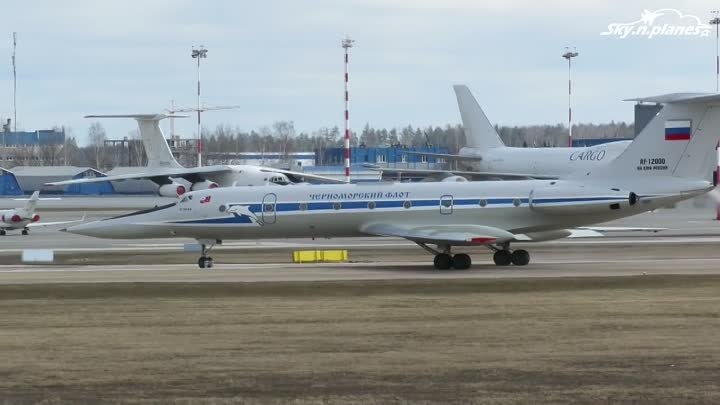 RF-12000 Ту-134А-4 ВМФ России. Облет после ремонта на Минском АРЗ