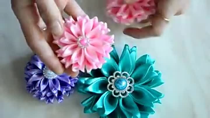 Заколочки   Фантазия  Цветочки с лепестком   Тюльпанчиком  Hair Clip ...