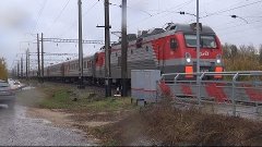 [В дождь] ЭП1М-781 с поездом №326С Новороссийск - Пермь