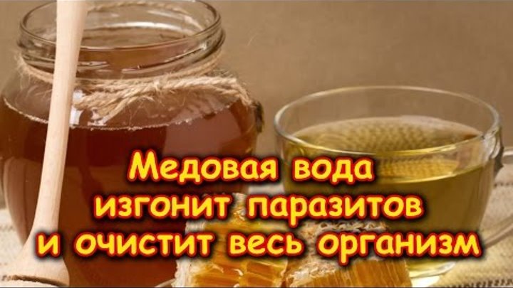 МЕДОВАЯ ВОДА ИЗГОНИТ ПАРАЗИТОВ И ОЧИСТИТ ВЕСЬ ОРГАНИЗМ