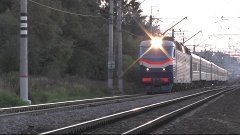 Электровоз ЧС7-032 с поездом № 132 Брест - Москва