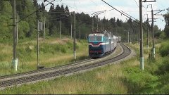 Электровоз ЧС7-029 с поездом № 17 Москва - Ницца