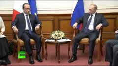 Владимир Путин и Франсуа Олланд провели встречу во Внуково