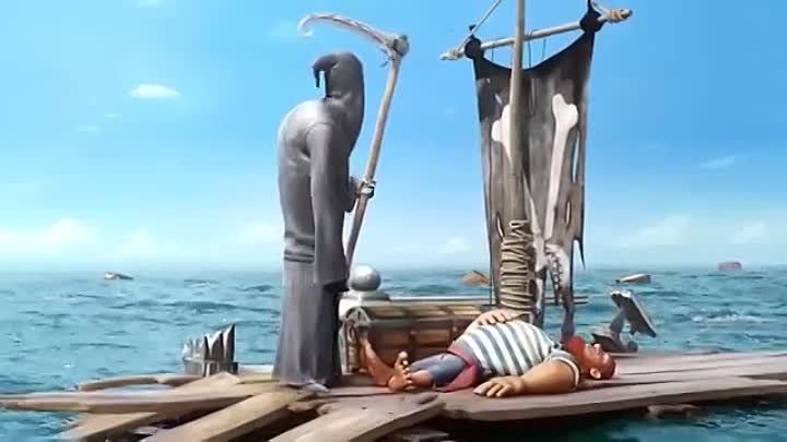 " Джи - невезучая Смерть и Пират "  мультфильмы 2017