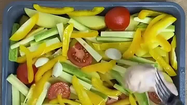 Запеканка из курицы с овощами
