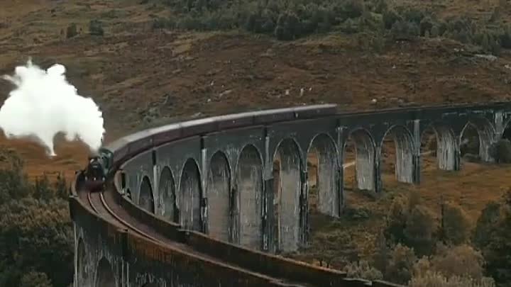Шотландская железная дорога Виадук Гленфиннан - Дорога в Хогвартс