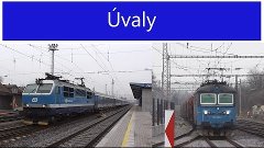 Vlaky - Úvaly (během rekonstrukce) - 18.2.2015