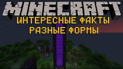 Minecraft Интересные факты:Разные формы (Портал в Ад)