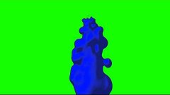 blue liquid water green screen royalty free footage