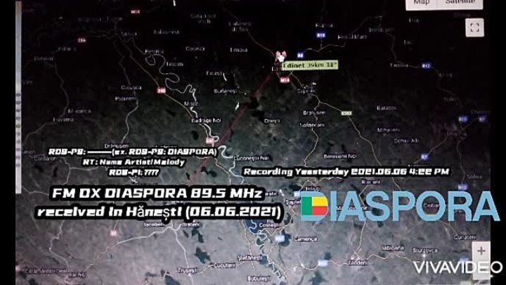 FM DX DIASPORA - 89,5 MHz received in Hănești