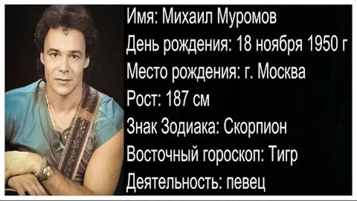 Михаил муромов биография национальность и личная жизнь Михаил муромов биография национальность и личная жизнь