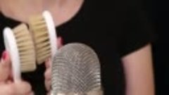 ASMR Fast  Aggressive Mic Brushing with Hard Brushes No Talk...