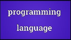 Programming language Meaning
