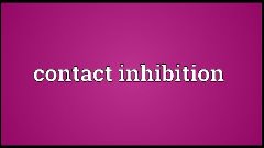 Contact inhibition Meaning