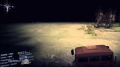 Trucks across the river off roads SpinTires 2015