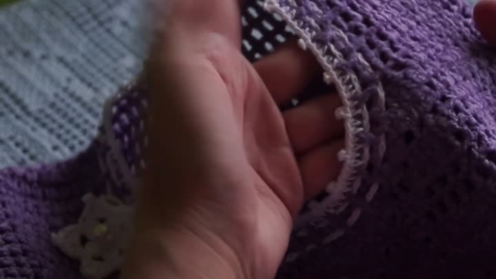 Филейное детское платье 3 часть ( завершение)-Baby dress crochet