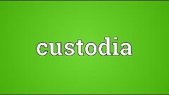 Custodia Meaning
