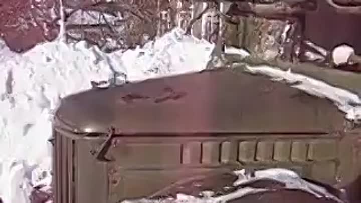 УАЗ с отвалом для снега 2