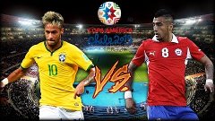 NEYMAR VS VIDAL COPA AMERICA BRAZIL - CHILE