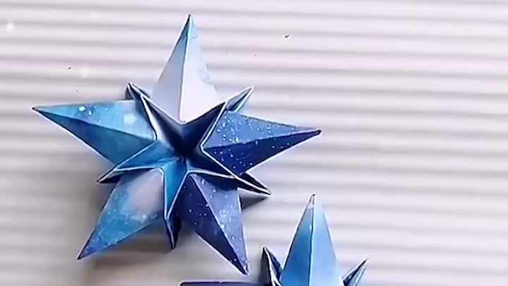 Оригами звёздочки из бумаги