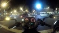 Ночная Москва на мотоцикле
