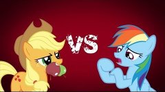 Epic Rap Battles of pony - Applejack VS Rainbow Dash