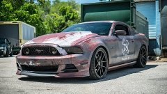 Rust Wrapped Ford Mustang