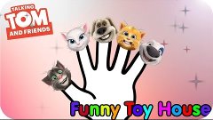 Finger Family ★ TALKING TOM ★ Nursery Rhymes Cartoon for Chi...