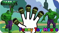 HULK AVENGERS Nursery Rhymes Finger Family 3D DANCE Song Lyr...