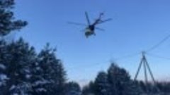 Посадка вертолёта в Саранпауле, - видео Усика Маркосяна