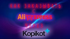 Как заказывать с сайта aliexpress через Kopikot