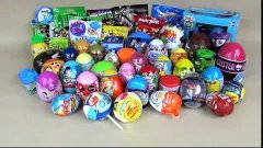 61 Kinder Surprise Eggs for KIDS! Barbie, little Pony, Educa...