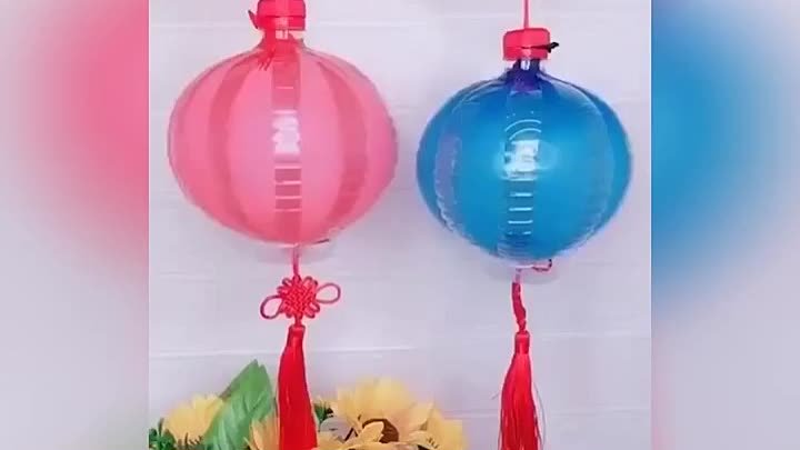Фонарик из бутылки и шарика