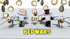 Minecraft Bedwars(x2) #9:Зимняя карта