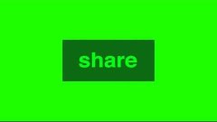 green transparent share button in green screen free royalty ...