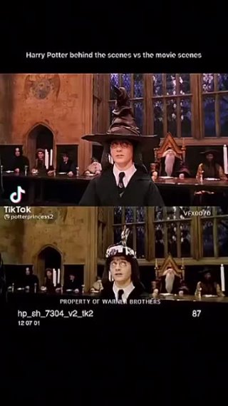 Как снимали Гарри Поттера (некоторые сцены)