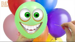 The Balloon Show for Children to Learn Colors with Kinder Su...