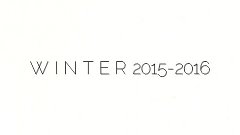 W I N T E R 2015-2016