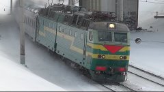Электровоз ЧС7-099 с поездом № 017 Москва - Ницца