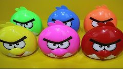 Surprise Eggs Unboxing Toys Angry Birds Cars | Toys For Chil...