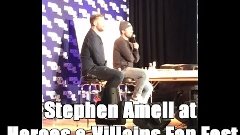 Stephen Amell at Heroes &amp; Villains Fan Fest | ARROW