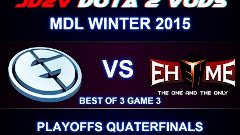 DOTA 2 EG vs EHOME Game 3 VOD - MDL Winter 2015, Playoffs, Q...