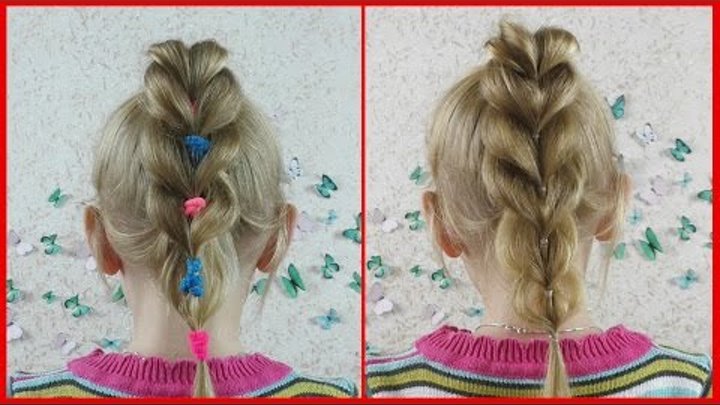 Прически резинками для девочек в школу Прически резинками для девочек в школу