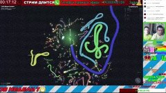 Стрим - Игра slither.io - Отец и Сын