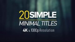 After Effects project Videohive - 20 Unique Simple Titles