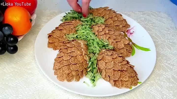 ТАКОЙ САЛАТ ТОЧНО ДОЛЖЕН БЫТЬ НА ПРАЗДНИЧНОМ СТОЛЕ! Cones Salad deco ...