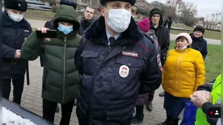 Задержание участников митинга в Воронеже против QR-кодов!!!