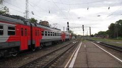 Электропоезд ЭД9Э-0052 станция Таганрог-1