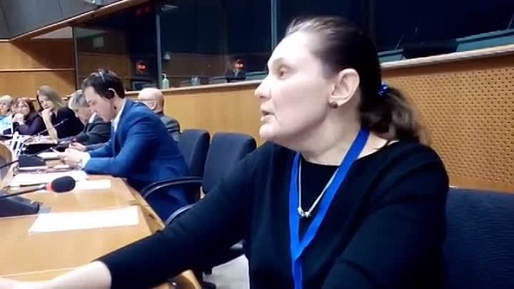 Бомба ! Татьяна Монтян в Европарламенте 5 декабря 2016 г. Брюсесль,
